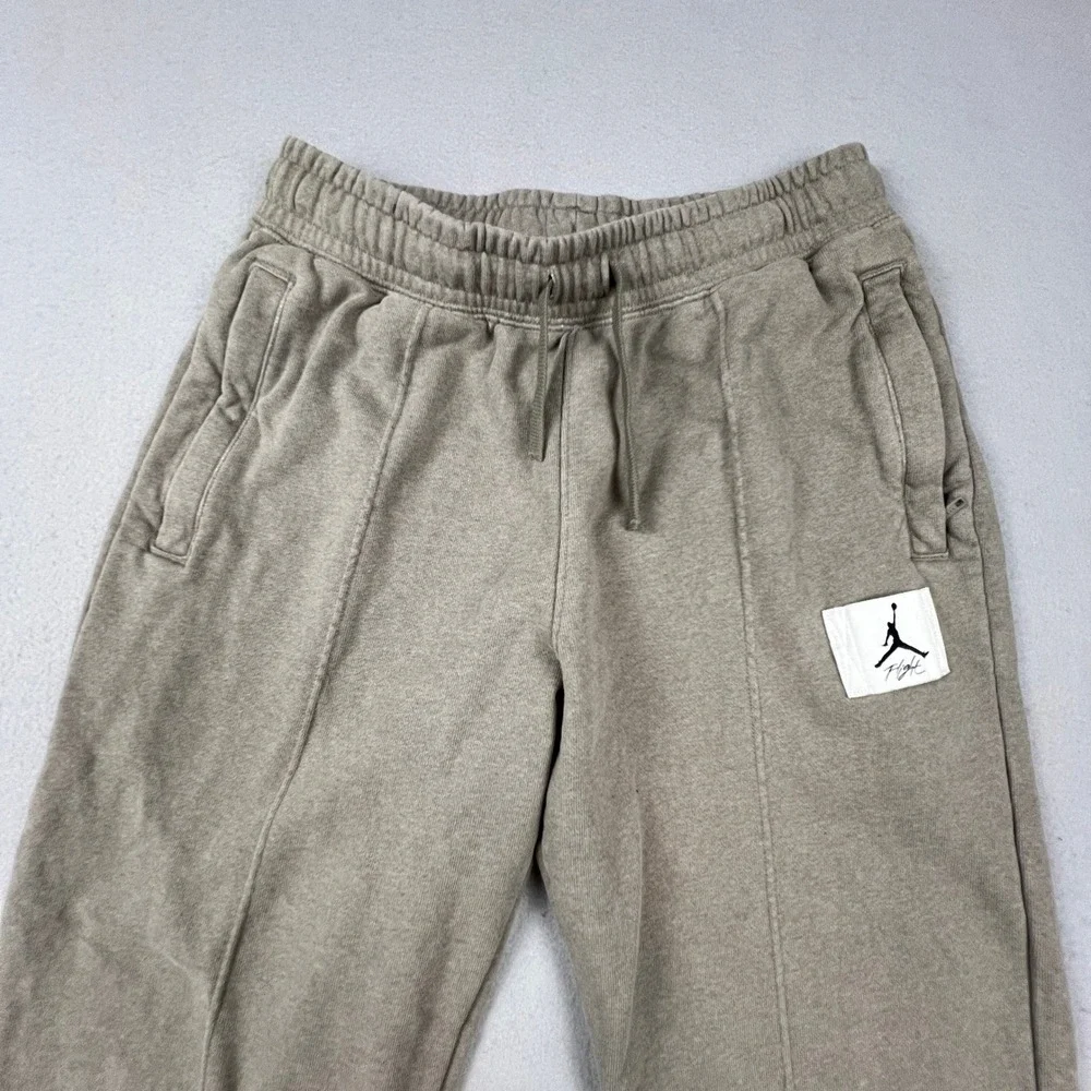 Jordan Flight Fleece Sweatpants Mens S Green Joggers DD7001-320 Athleisure